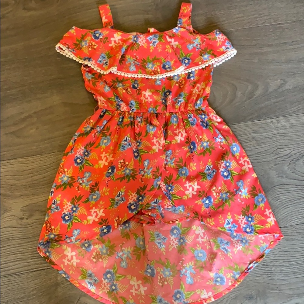 High/Low Floral Romper